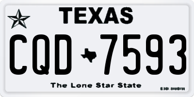 TX license plate CQD7593