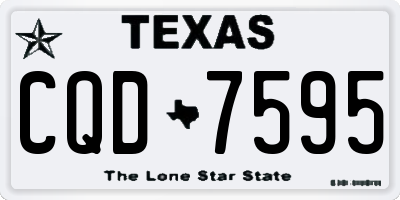 TX license plate CQD7595