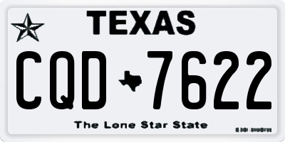 TX license plate CQD7622