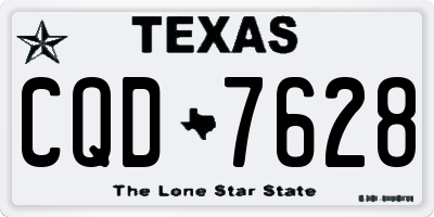 TX license plate CQD7628