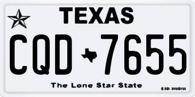 TX license plate CQD7655