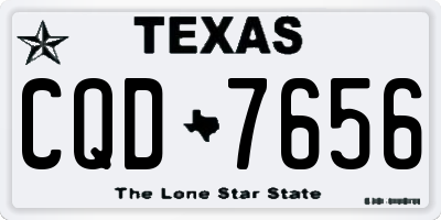 TX license plate CQD7656