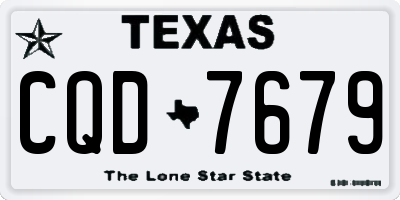 TX license plate CQD7679