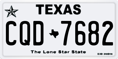 TX license plate CQD7682