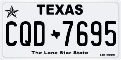 TX license plate CQD7695
