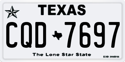 TX license plate CQD7697