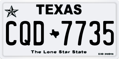 TX license plate CQD7735