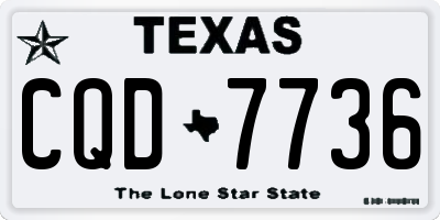 TX license plate CQD7736