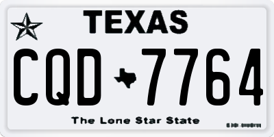 TX license plate CQD7764