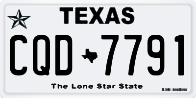 TX license plate CQD7791