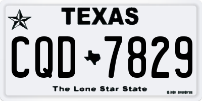 TX license plate CQD7829