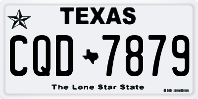 TX license plate CQD7879