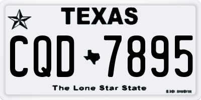 TX license plate CQD7895