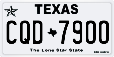 TX license plate CQD7900
