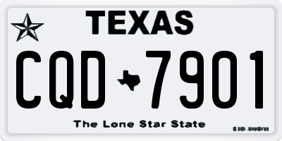 TX license plate CQD7901