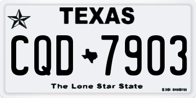 TX license plate CQD7903