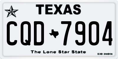 TX license plate CQD7904