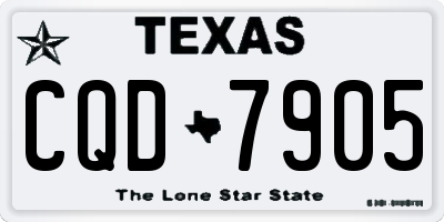 TX license plate CQD7905