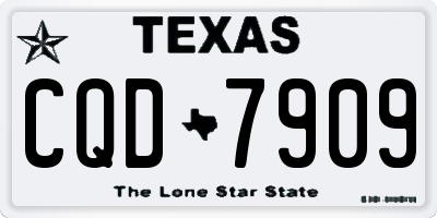 TX license plate CQD7909