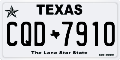 TX license plate CQD7910