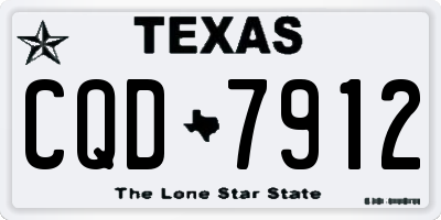 TX license plate CQD7912