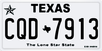 TX license plate CQD7913