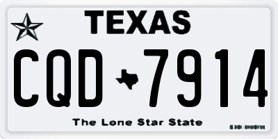 TX license plate CQD7914