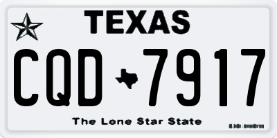 TX license plate CQD7917