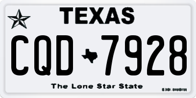 TX license plate CQD7928