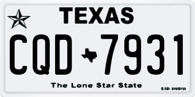 TX license plate CQD7931