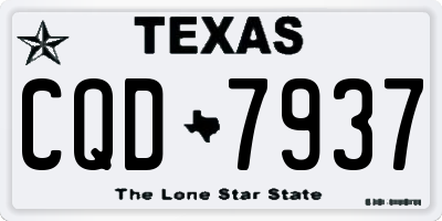 TX license plate CQD7937
