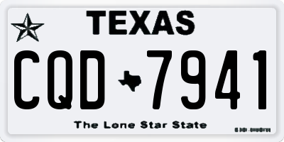 TX license plate CQD7941