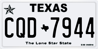 TX license plate CQD7944