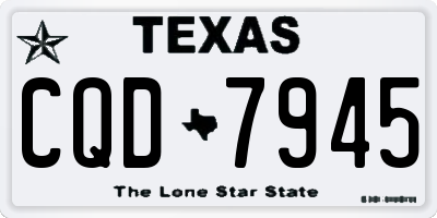 TX license plate CQD7945