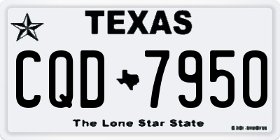 TX license plate CQD7950