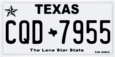 TX license plate CQD7955