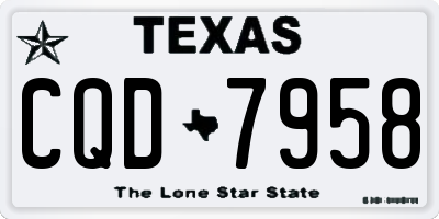 TX license plate CQD7958