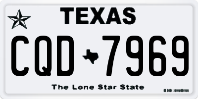 TX license plate CQD7969