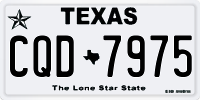 TX license plate CQD7975