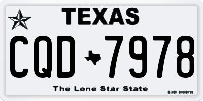 TX license plate CQD7978