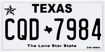 TX license plate CQD7984