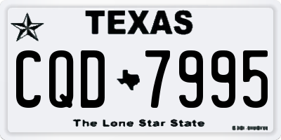 TX license plate CQD7995