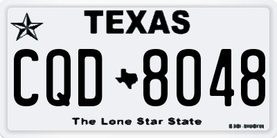 TX license plate CQD8048