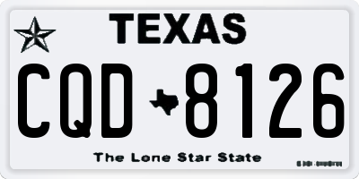 TX license plate CQD8126