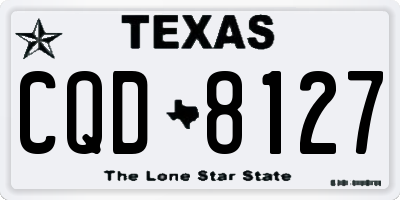 TX license plate CQD8127