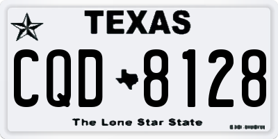 TX license plate CQD8128