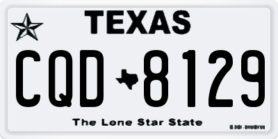 TX license plate CQD8129