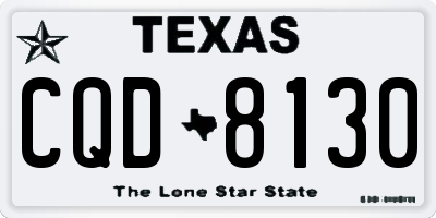 TX license plate CQD8130