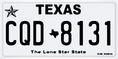 TX license plate CQD8131