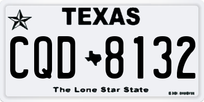 TX license plate CQD8132